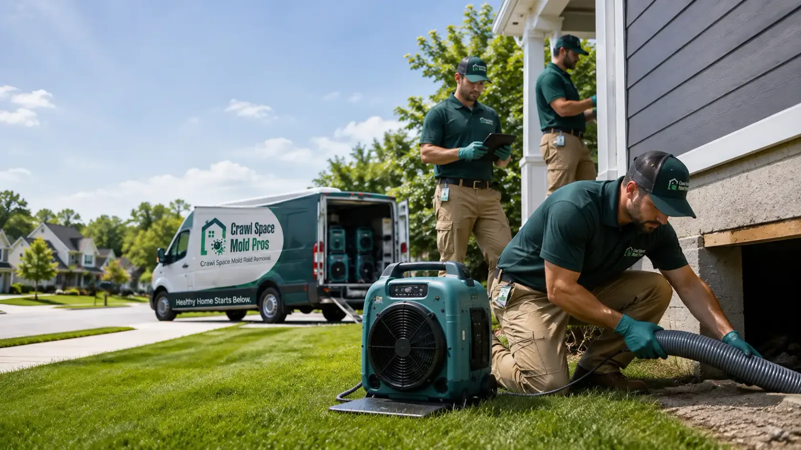 Crawl Space Mold Removal in Mesopotamia, OH